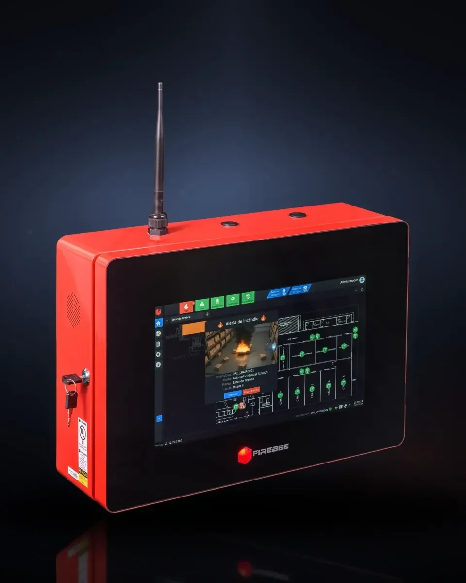 Sistema SDAI Wireless Firebee com central FHT15 e comunicação sem fio