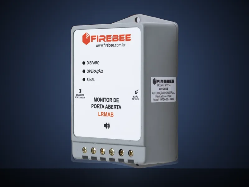 Monitor de Alertas Porta Aberta c/ Buzzer — LRMAB — Firebee 21514